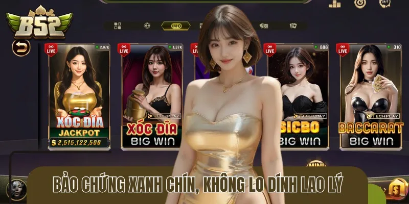 An toàn và hợp pháp luôn là cam kết của B52CLUB